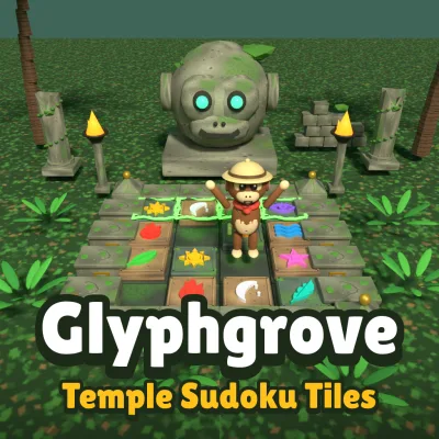 Glyphgrove: Temple Sudoku Tiles